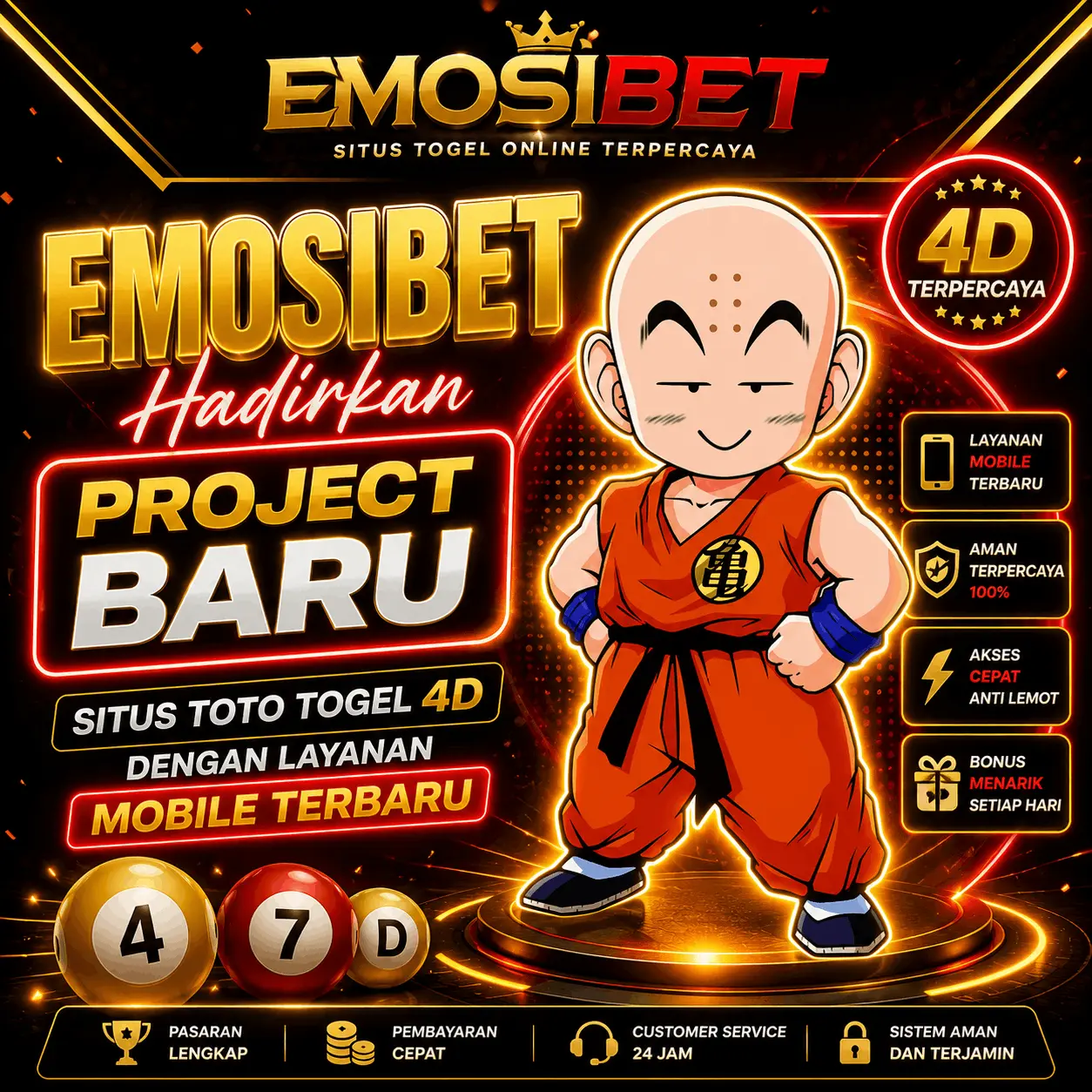 EMOSIBET Hadirkan Project Baru Situs Toto Togel 4D dengan Layanan Mobile Terbaru